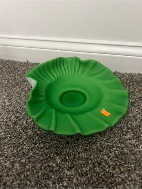Green Vintage Fenton Glass Trinket